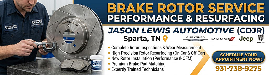 Brake rotor service and replacement in Sparta, TN