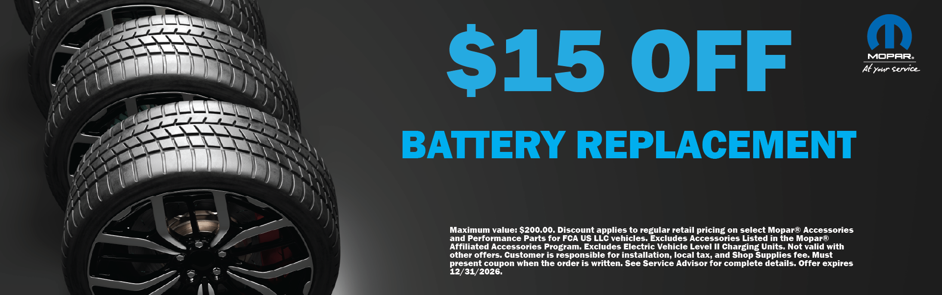 $15 OFF