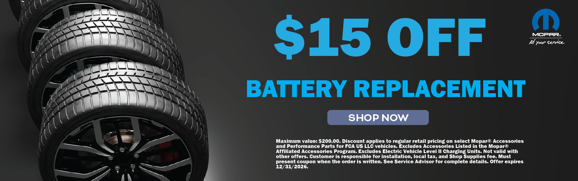 $15 Off