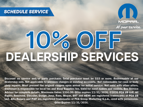 10% Off Dealershp Services
