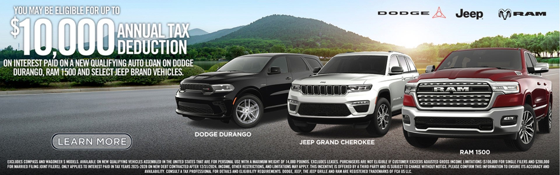 New RAM 1500 Dodge Durango Jeep Grand Cherokee