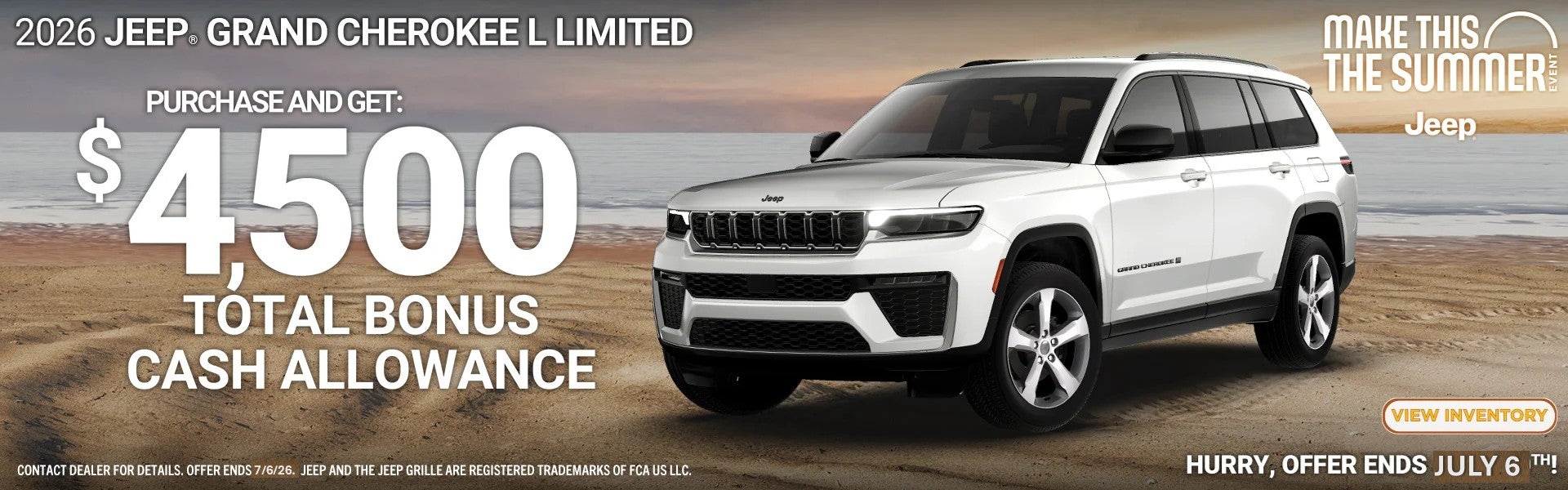 Grand Cherokee L Offer