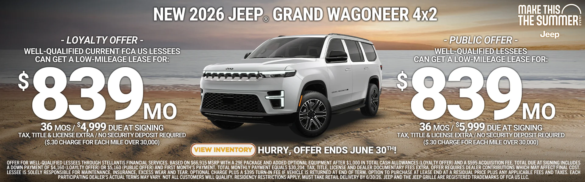 Grand Wagoneer Offer