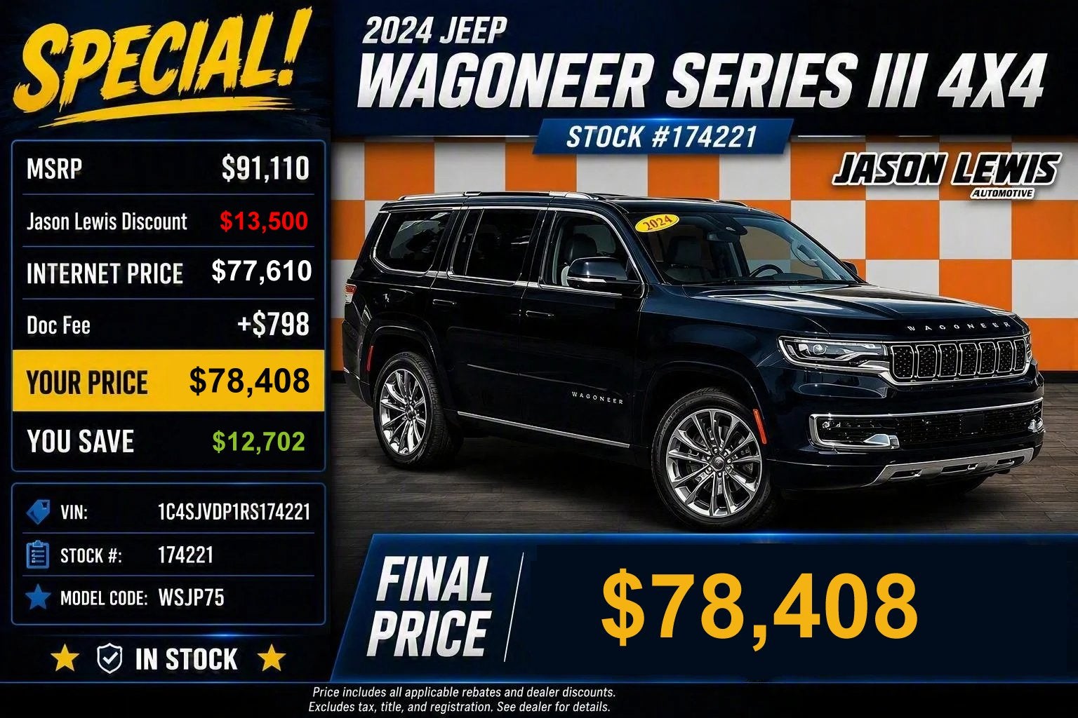 2024 JEEP WAGONEER SERIES III 4X4
